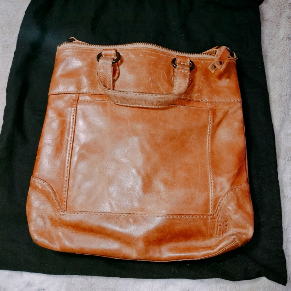 Frye Melissa Leather Tote Crossbody
